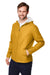 Devon & Jones DG720 Mens New Classics Prescott Water Resistant Full Zip Hooded Rain Jacket Prescott Yellow Model 3q