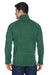 Devon & Jones DG792 Mens Bristol Pill Resistant Sweater Fleece 1/4 Zip Sweatshirt Heather Forest Green Model Back