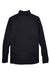 Devon & Jones DG792 Mens Bristol Pill Resistant Sweater Fleece 1/4 Zip Sweatshirt Black Flat Back