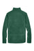 Devon & Jones DG792 Mens Bristol Pill Resistant Sweater Fleece 1/4 Zip Sweatshirt Heather Forest Green Flat Back