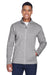 Devon & Jones DG793 Mens Bristol Pill Resistant Sweater Fleece Full Zip Jacket Heather Grey Model Front