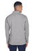 Devon & Jones DG793 Mens Bristol Pill Resistant Sweater Fleece Full Zip Jacket Heather Grey Model Back