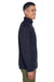 Devon & Jones DG793 Mens Bristol Pill Resistant Sweater Fleece Full Zip Jacket Navy Blue Model Side