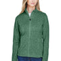 Devon & Jones Womens Bristol Pill Resistant Sweater Fleece Full Zip Jacket - Heather Forest Green