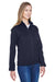 Devon & Jones DG793W Womens Bristol Pill Resistant Sweater Fleece Full Zip Jacket Navy Blue Model 3q