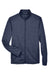 Devon & Jones DG796 Mens Newbury Fleece Full Zip Sweatshirt Navy Blue Flat Front