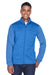 Devon & Jones DG796 Mens Newbury Fleece Full Zip Sweatshirt French Blue Model Front