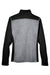 Devon & Jones DG796W Womens Newbury Fleece Full Zip Sweatshirt Grey/Black Flat Back