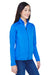 Devon & Jones DG796W Womens Newbury Fleece Full Zip Sweatshirt French Blue Model 3q