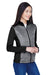 Devon & Jones DG796W Womens Newbury Fleece Full Zip Sweatshirt Grey/Black Model 3q