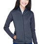 Devon & Jones Womens Newbury Fleece Full Zip Sweatshirt - Navy Blue