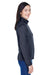 Devon & Jones DG796W Womens Newbury Fleece Full Zip Sweatshirt Navy Blue Model Side