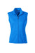 Devon & Jones DG797W Womens Newbury Full Zip Fleece Vest Heather French Blue Flat Front