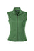 Devon & Jones DG797W Womens Newbury Full Zip Fleece Vest Heather Forest Green Flat Front