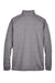 Devon & Jones DG798 Mens Newbury Fleece 1/4 Zip Sweatshirt Heather Dark Grey Flat Back