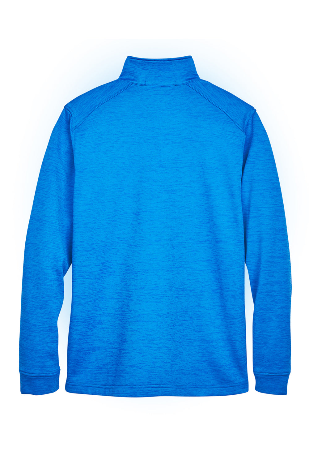 Devon & Jones DG798 Mens Newbury Fleece 1/4 Zip Sweatshirt Heather French Blue Flat Back