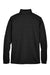 Devon & Jones DG798 Mens Newbury Fleece 1/4 Zip Sweatshirt Heather Black Flat Back