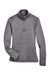 Devon & Jones DG798W Womens Newbury Fleece 1/4 Zip Sweatshirt Heather Dark Grey Flat Front