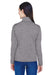 Devon & Jones DG798W Womens Newbury Fleece 1/4 Zip Sweatshirt Heather Dark Grey Model Back