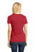 District DM104L Womens Perfect Weight Short Sleeve Crewneck T-Shirt Classic Red Model Back