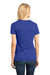 District DM104L Womens Perfect Weight Short Sleeve Crewneck T-Shirt Deep Royal Blue Model Back