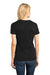 District DM104L Womens Perfect Weight Short Sleeve Crewneck T-Shirt Jet Black Model Back