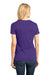 District DM104L Womens Perfect Weight Short Sleeve Crewneck T-Shirt Purple Model Back