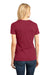 District DM104L Womens Perfect Weight Short Sleeve Crewneck T-Shirt Sangria Red Model Back