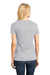 District DM104L Womens Perfect Weight Short Sleeve Crewneck T-Shirt Silver Grey Model Back