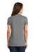 District DM1170L Womens Perfect Weight Short Sleeve V-Neck T-Shirt Heather Nickel Grey Model Back