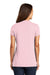 District DM1170L Womens Perfect Weight Short Sleeve V-Neck T-Shirt Light Pink Model Back