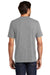 District DM130 Mens Perfect Tri Short Sleeve Crewneck T-Shirt Grey Frost Model Back