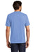 District DM130 Mens Perfect Tri Short Sleeve Crewneck T-Shirt Maritime Blue Frost Model Back