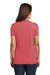 District DM130L Womens Perfect Tri Short Sleeve Crewneck T-Shirt Red Frost Model Back