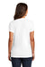 District DM130L Womens Perfect Tri Short Sleeve Crewneck T-Shirt White Model Back