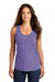 District DM138L Womens Perfect Tri Tank Top Purple Frost Model Front