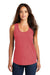 District DM138L Womens Perfect Tri Tank Top Red Frost Model Front