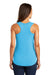 District DM138L Womens Perfect Tri Tank Top Turquoise Blue Frost Model Back