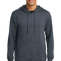 District Mens Fleece Hooded Sweatshirt Hoodie - Heather Navy Blue