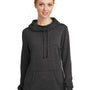 District Womens Fleece Hooded Sweatshirt Hoodie - Heather Black