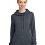 District Womens Fleece Hooded Sweatshirt Hoodie - Heather Navy Blue