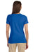 Devon & Jones DP182W Womens Perfect Fit Short Sleeve Crewneck T-Shirt French Blue Model Back