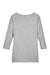 Devon & Jones DP192W Womens Perfect Fit 3/4 Sleeve Wide Neck T-Shirt Heather Grey Flat Back