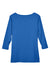 Devon & Jones DP192W Womens Perfect Fit 3/4 Sleeve Wide Neck T-Shirt French Blue Flat Back