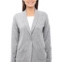 Devon & Jones Womens Perfect Fit Cardigan Sweater - Heather Grey