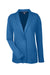 Devon & Jones DP462W Womens Perfect Fit Cardigan Sweater French Blue Flat Front