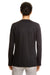 Devon & Jones DP465W Womens Perfect Fit Moisture Wicking Open Front Sweatshirt Black Model Back