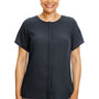 Devon & Jones Womens Perfect Fit Short Sleeve Blouse - Black