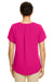 Devon & Jones DP612W Womens Perfect Fit Short Sleeve Blouse Crown Raspberry Pink Model Back