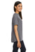 Devon & Jones DP613W Womens Perfect Fit Boat Neck Short Sleeve Blouse Graphite Grey Model Side